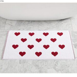 Pottery Barn Mini Hearts Bath Mat